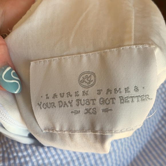 Blue and white Lauren James dress - Picture 4 of 6